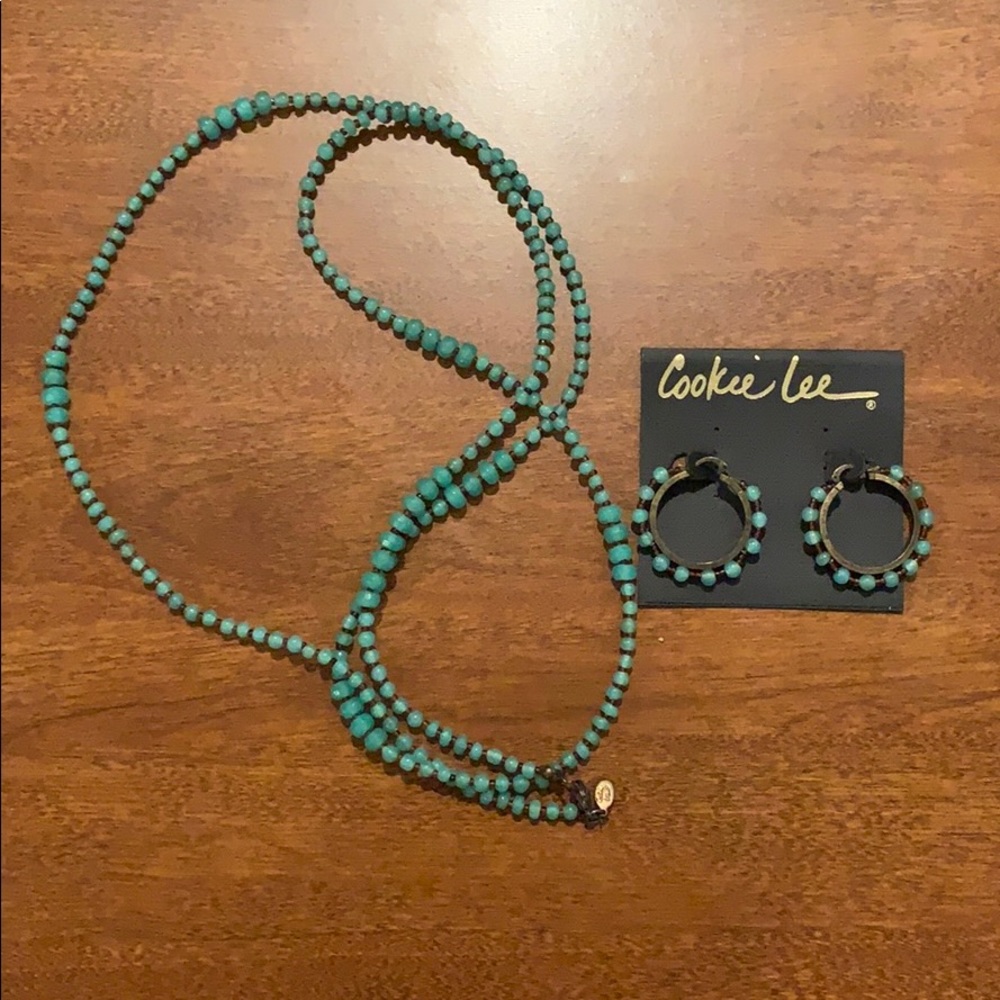 Cookie Lee Necklace & Earrings Set